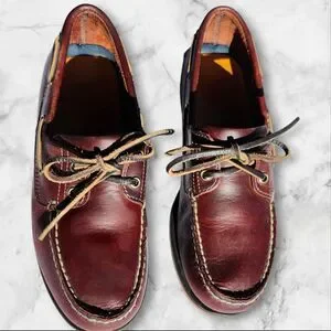 Timberland／2EYE BOAT SHOES／85M Timberland 2-Eye Boat Shoe Size 13/14/15 (root beer) | Tall